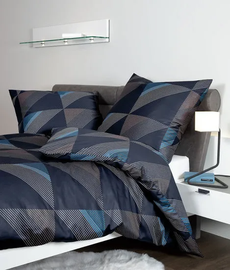 Janine Bettwäsche J. D. Mako-Satin nachtschattenblau 87065-02