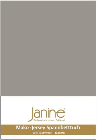 Janine Spannbetttuch MAKO-FEINJERSEY Mako-Feinjersey vulkan 5007-77