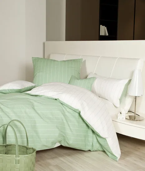 Janine Bettwäsche TANGO Mako-Soft-Seersucker lindgrün 20020-26