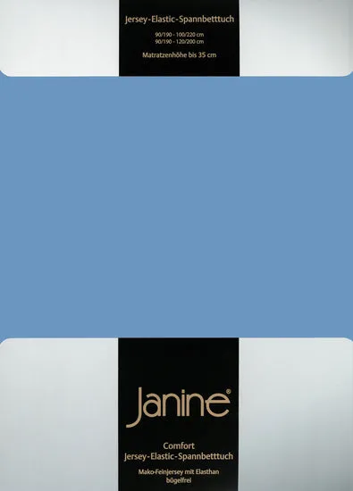Janine Spannbetttuch ELASTIC-JERSEY Elastic-Jersey blau 5002-42