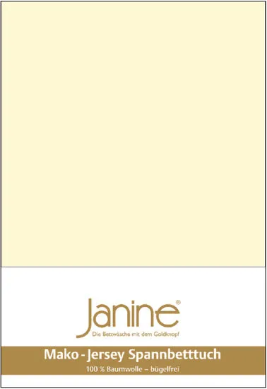 Janine Spannbetttuch MAKO-FEINJERSEY Mako-Feinjersey champanger 5007-17