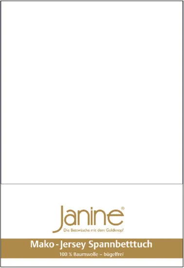 Janine Spannbetttuch MAKO-FEINJERSEY Mako-Feinjersey weiß 5007-10