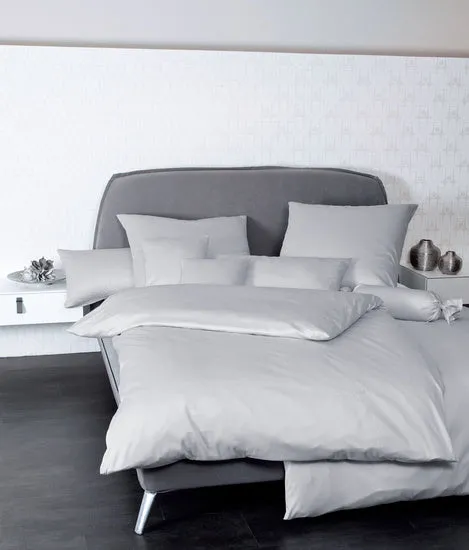 Janine Bettwäsche Colors Mako-Satin platin 31001-28