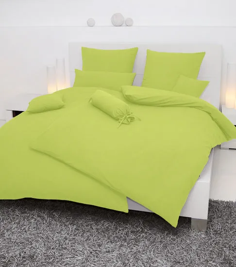 Janine Bettwäsche PIANO Mako-Soft-Seersucker apfelgrün 0125-36