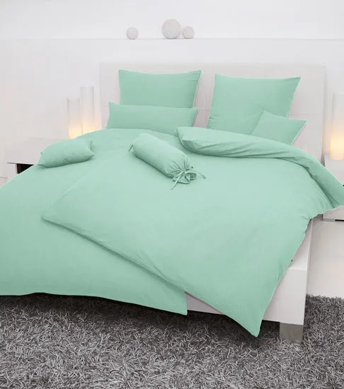 Janine Bettwäsche PIANO Mako-Soft-Seersucker hellgrün 0125-26