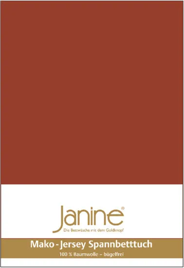 Janine Spannbetttuch MAKO-FEINJERSEY Mako-Feinjersey tabasco 5007-464