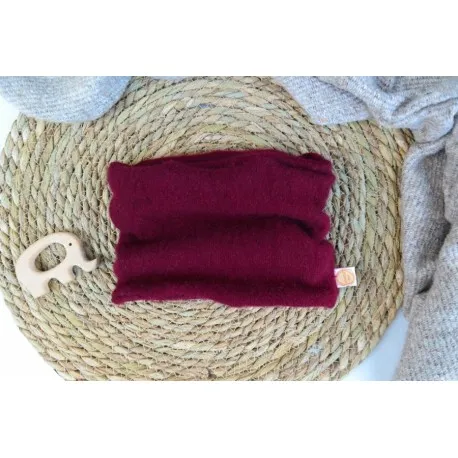 Jawoll Baby - UPCYCLING Kinder Schlauchschal, Kaschmir, beere