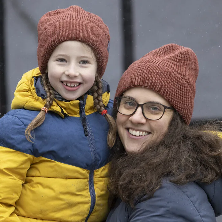Pickapooh Ben aus Wolle kbT/Seide Strick Wintermütze