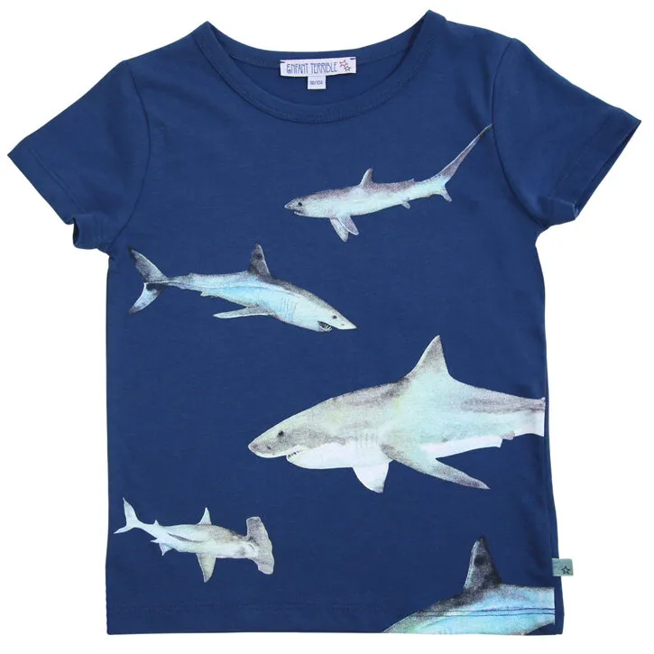 Enfant Terrible Shirt mit Haidruck in darkblue