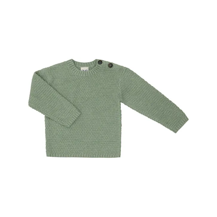 Puri Pullover Struktur Biobaumwolle mit 20% Schurwolle GOTS