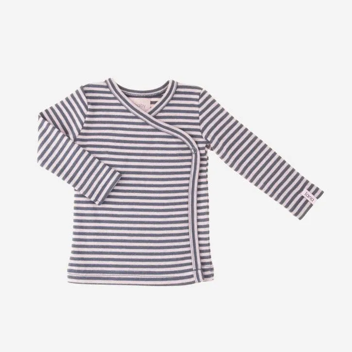 Lana Wickelshirt Finn 74/80 rose water/ ombre blue 100 % kbA Baumwolle