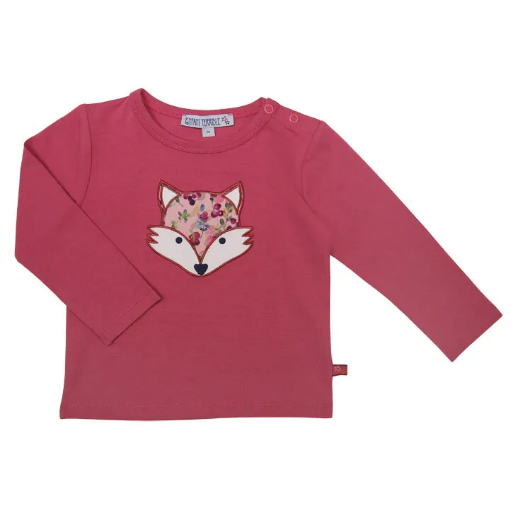 Enfant Terrible Baby T-Shirt mit Fuchsapplikation erika