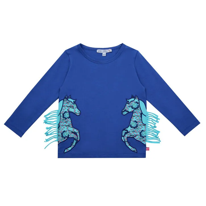 Enfant Terrible Shirt mit Pferden royal