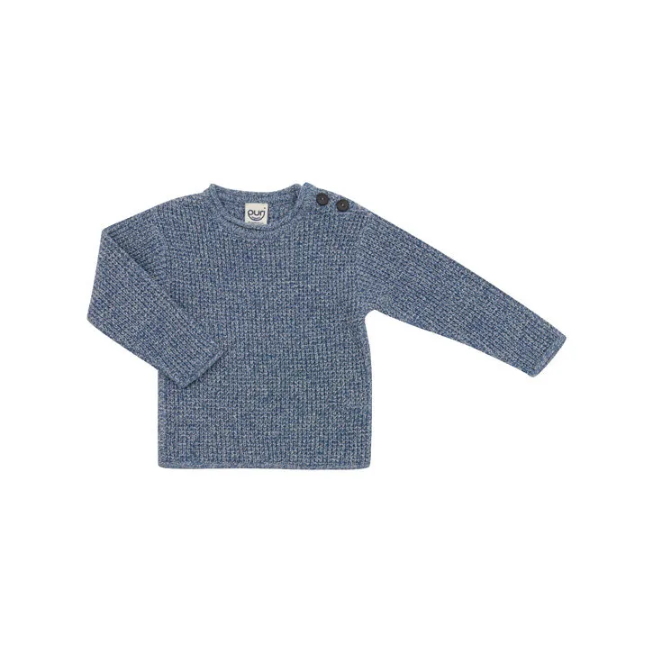 Puri Kinder Struktur Pullover Biobaumwolle / Wolle kbT