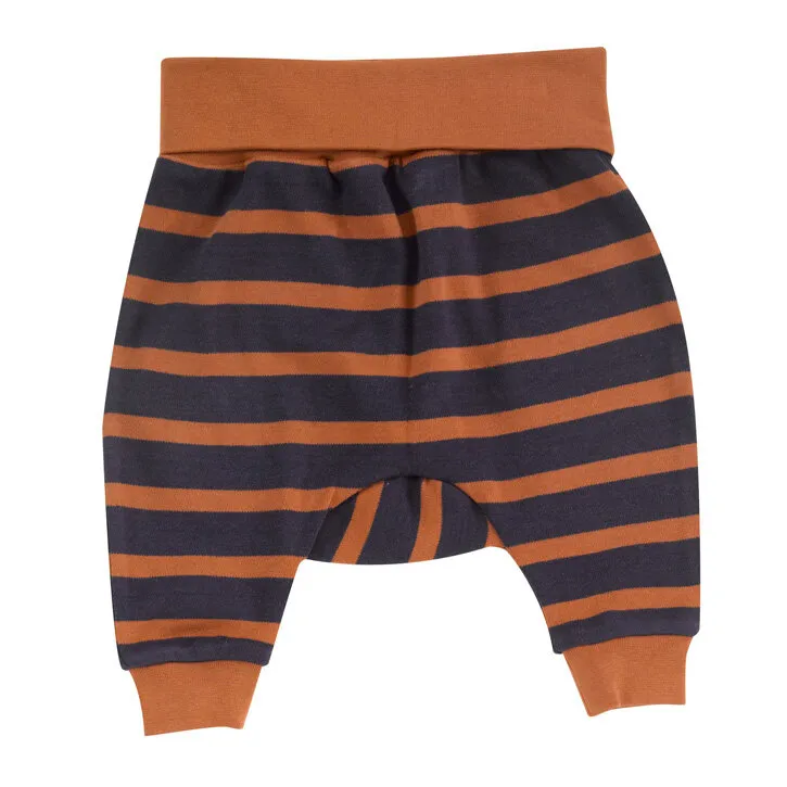 Pigeon Babyhose navy/rust 100% Bio-Baumwolle, GOTS-zertifiziert