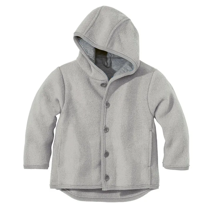 Disana Walkjacke Vorsaison, 86/92 grau 100% bio-Schurwolle