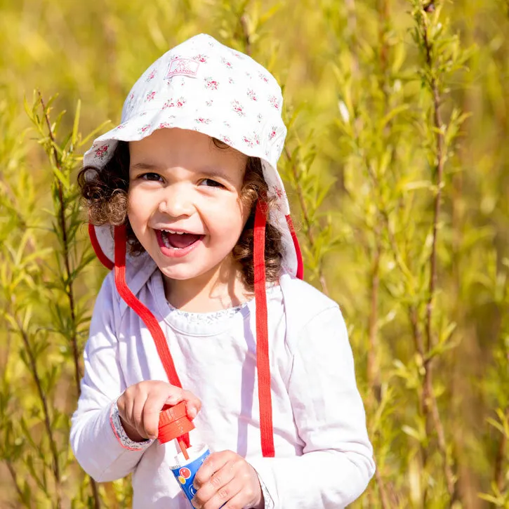 Pickapooh Feuerwehr BW KbA Blümchen weiß bedruckt