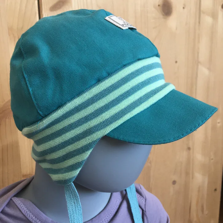 Pickapooh Nils 42 green slate UV80 / Streifen dahlia-green slate BW Strick kbA