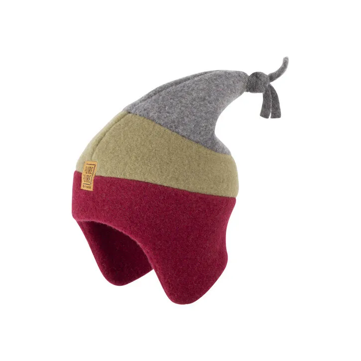 PurePure Kids Zipfelmütze 51 burgundy
