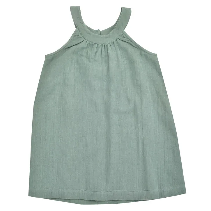 Pigeon Sonnenkleid grün 100% Bio-Baumwolle