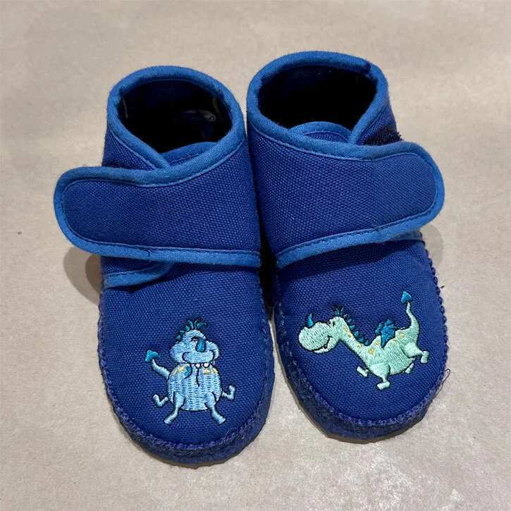 Nanga Dino hoher Hausschuh blau 22