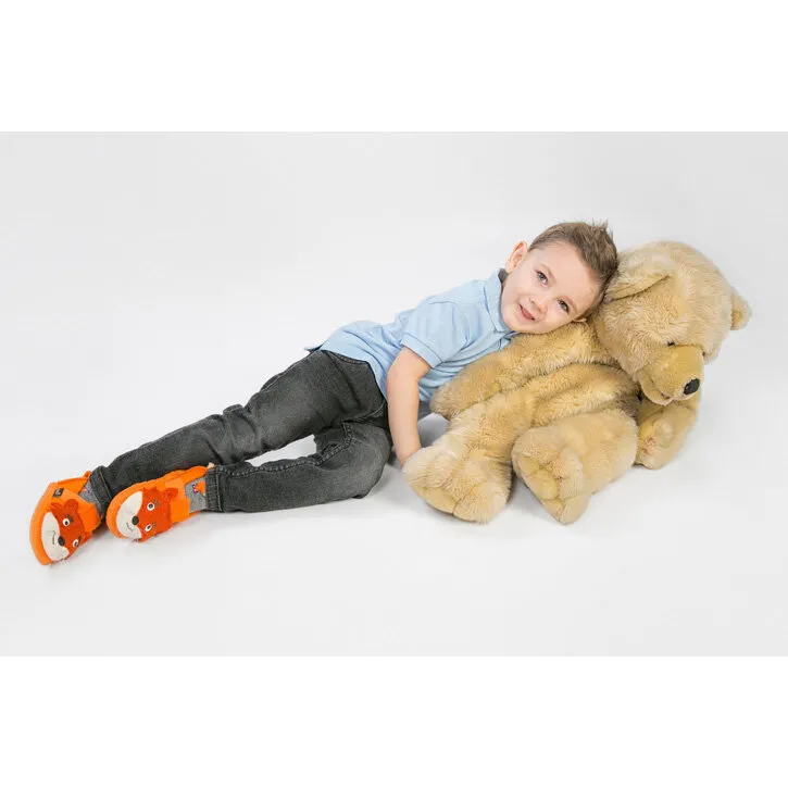 Nanga Fox Slipper orange Kinder Hausschuh Schurwolle