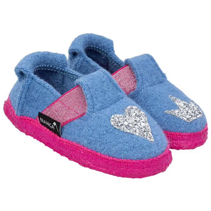 Nanga Heartbreak hellblau Slipper aus Schurwolle
