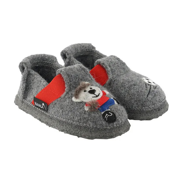 Nanga Soccer bear Slipper mittelgrau 25