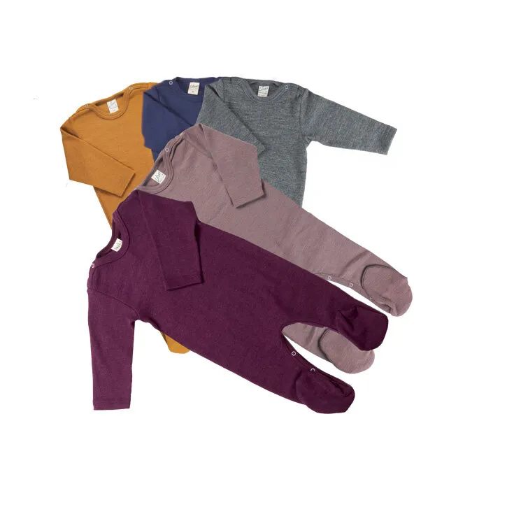 Lilano Baby Ganzkörperbody mit Fuss aus Wolle kbT/ Seide