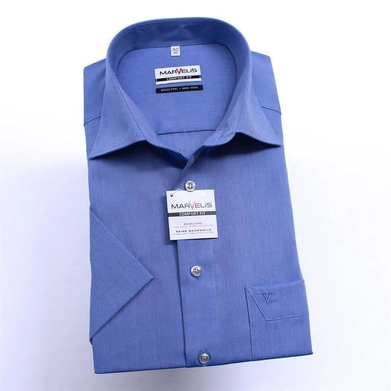 Marvelis Comfort Fit Hemd Chambray Halbarm (7959-12-13) 41 (L)