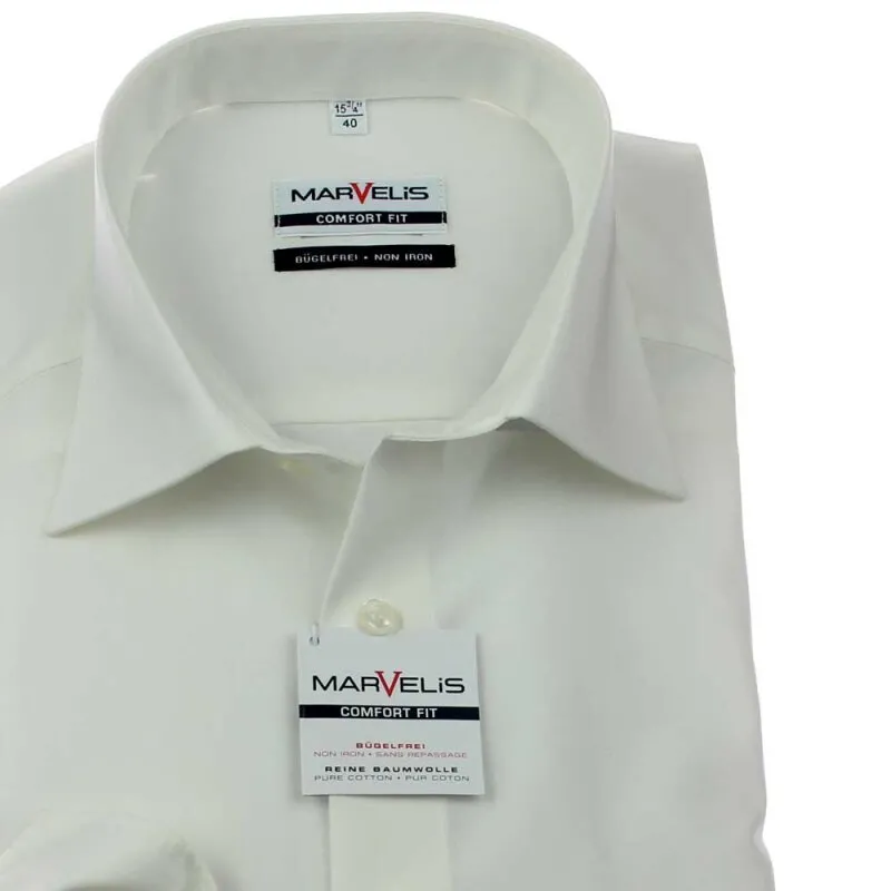 Marvelis Comfort Fit Hemd Uni Kurzarm (7973-12-20) 49 (4XL)