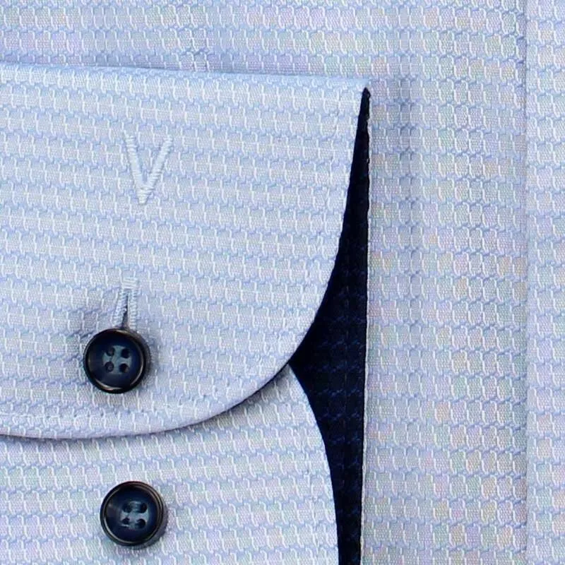 MARVELIS Shirt BODY FIT 3D jacquard long sleeve