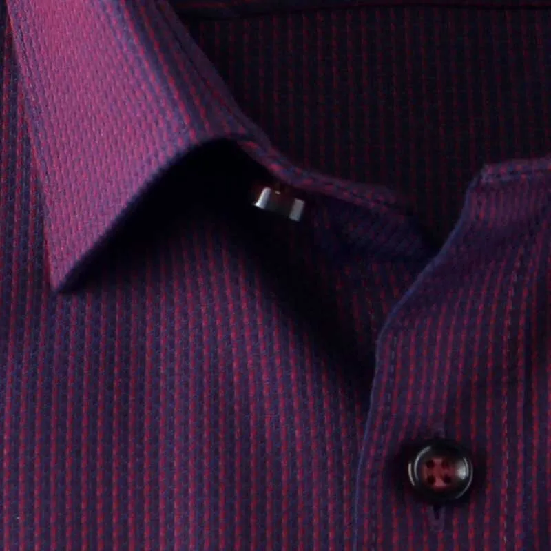 MARELIS BODY FIT jacquard camisa para hombres mangas largas 39-40 (M)