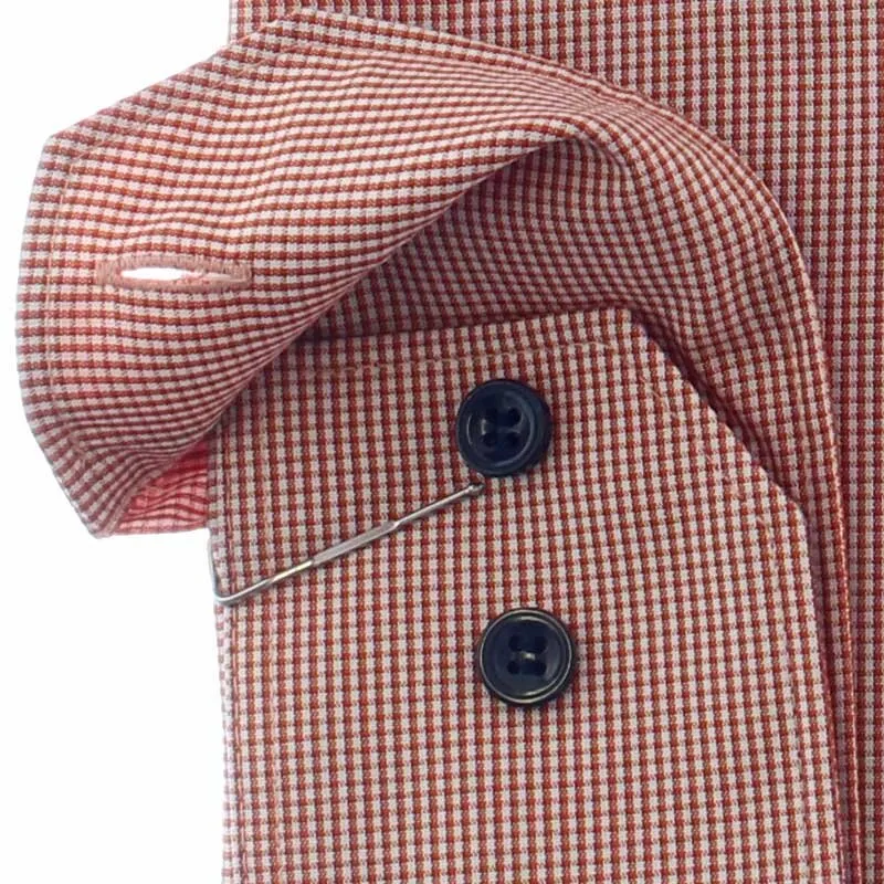 MARVELIS Shirt BODY FIT MICRO checks long sleeve 39-40 (M)