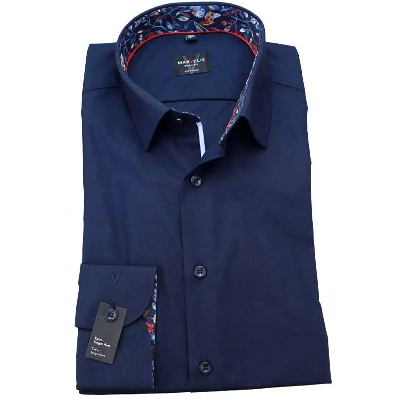 MARVELIS Shirt BODY FIT uni extra long sleeve 69cm 39-40 (M)