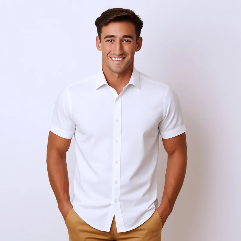 MARVELIS Hemd BODY FIT uni halbarm (6799-12-00e)