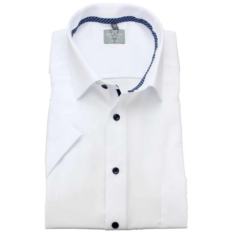 MARVELIS uni camisa para hombres COMFORT FIT mangas cortas