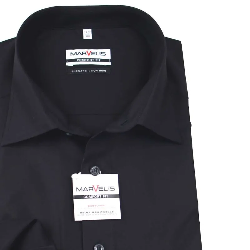 MARVELIS Hemd COMFORT Fit uni langarm