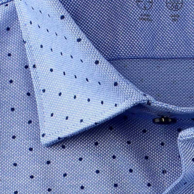 MARVELIS Jerseyhemd BODY FIT pique print EASY TO WEAR langarm 38 (S)