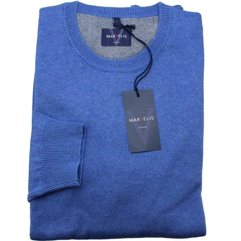 MARVELIS pullover with Round neckline, longsleeve M