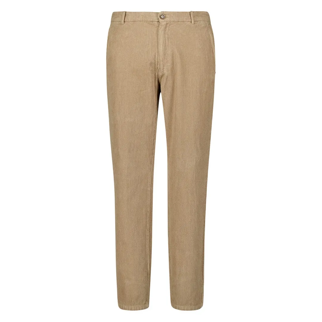 No Excess Herren Chino Cord Hose Regular Fit beige 297060906 015 sand