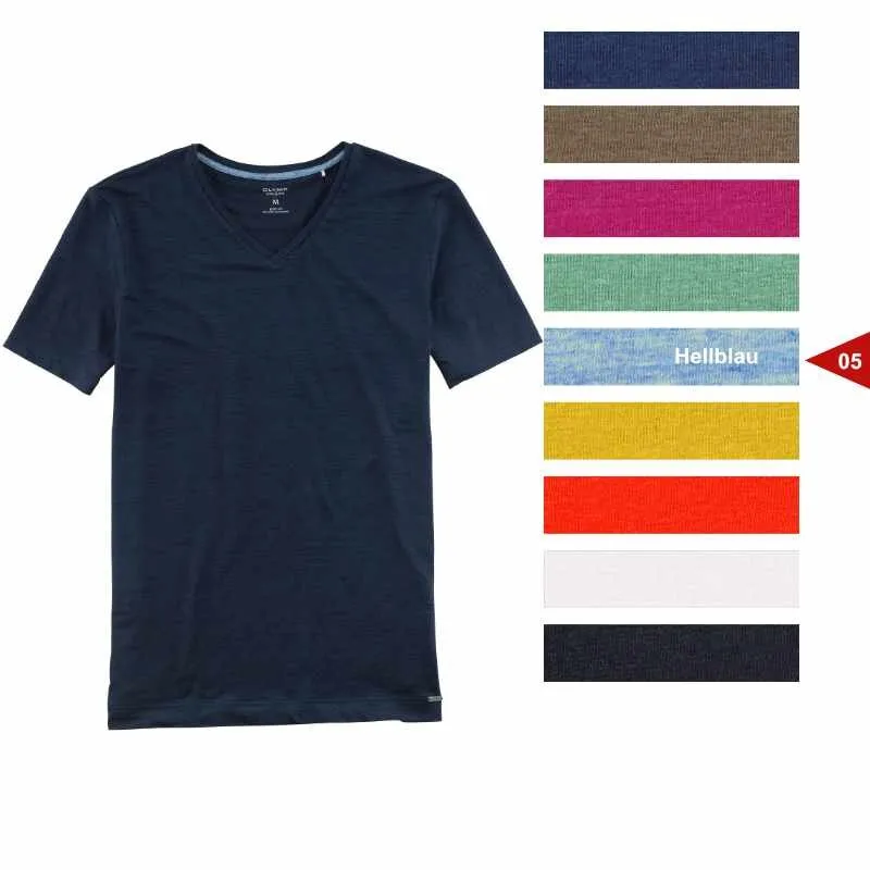 OLYMP T-Shirt LEVEL FIVE body fit mit V-Ausschnitt M 05