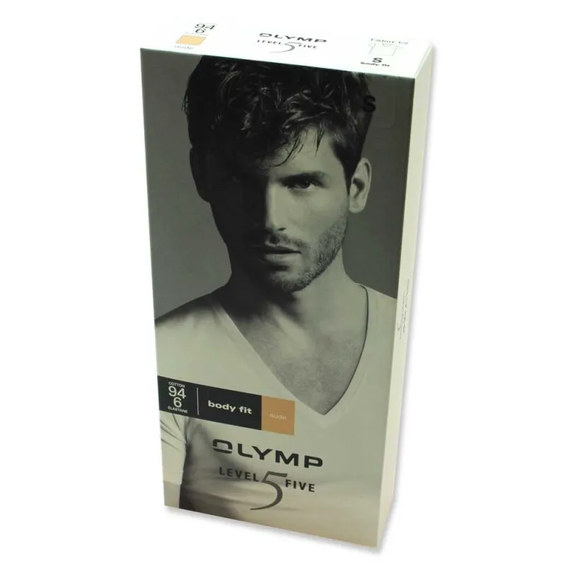 OLYMP T-Shirt LEVEL FIVE body fit UNSICHTBAR mit V-Ausschnitt 37-38 (S)
