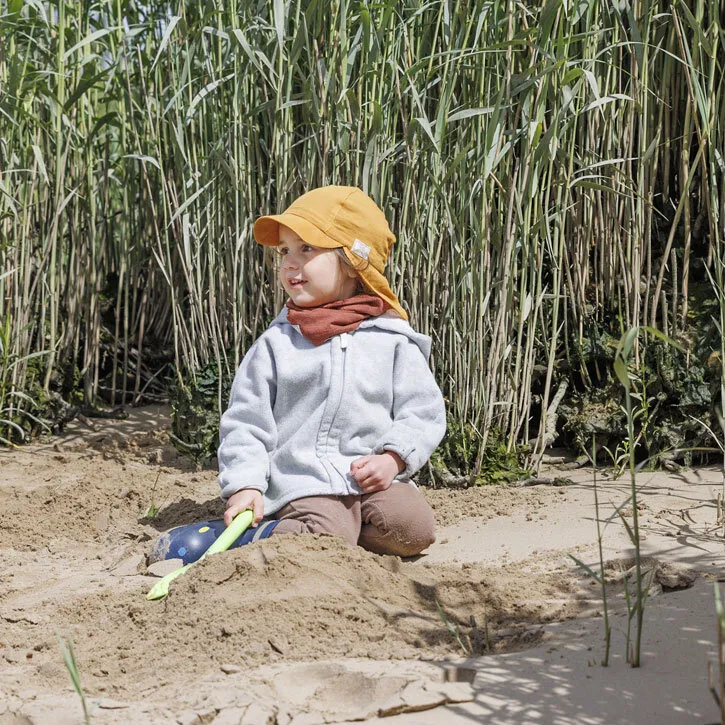 Pickapooh Tony BW kbA aus Musselin Kinder Sonnenhut