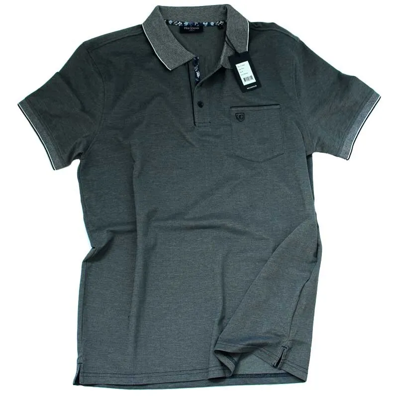 PRE END Funktions-Polohemd mit feinem Stickkragen, halbarm mit Brusttasche M (39-40)