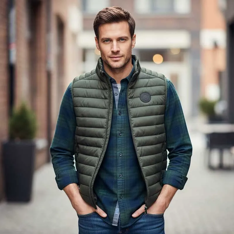 REDMOND Outdoor Weste gesteppt ohne Ärmel Grün M (50)