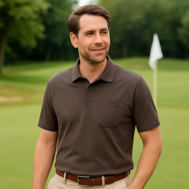 REDMOND Poloshirt Wash & Wear mit Brusttasche, halbarm 45-46 (XXL)