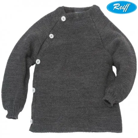 Reiff - Bio Pullover Schlüttli Wolle fels