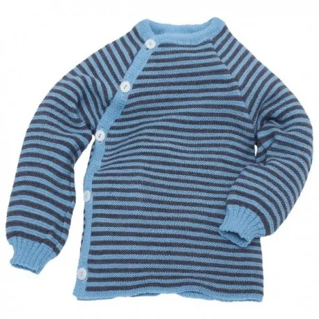 Reiff - Bio Pullover Schlüttli Wolle lagune/fels