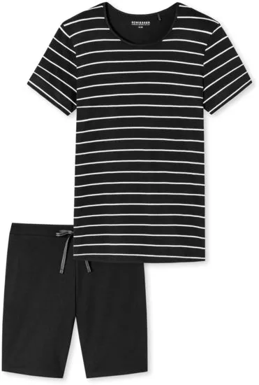 Schiesser Damen Anzug kurz, Bermuda schwarz 173625-000